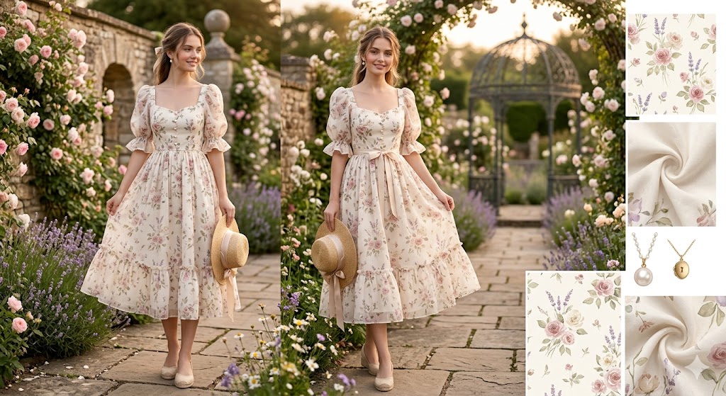 Romantic Floral Dress